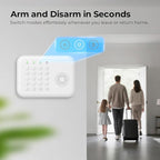 Hapippofa Alarm System for Home Security,WiFi/4G Home Alarm System with DIY,Remote Control App Alert Door Window Sensor Motion Detection No Monthly Fee Compatible with Alexa & Google