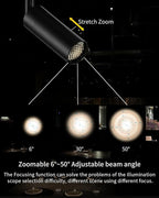 Gpaillumic LED Track Lighting Heads Compatible with H Type 3-Wire Rail Ceiling Spotlight for Indoor Cafe Bar Dining Room Restaurant Lighting