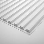 Art3d 12-Pack Slat Design 3D Wall Panels for Interior Wall Decor, 2x4 FT PVC Decorative Drop Ceiling Tiles - White