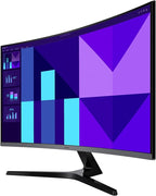 Samsung 32-inch S3 (S39GD) FHD 100Hz Curved Monitor, Game Mode, Eye Saver Mode, Multiple Connectivity with HDMI Port, Built-in Speakers, LS32D39DGANXZA, 2025