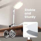 White 1Pack Video Conference Lighting for Zoom Meeting, Ring Light for Desk with Flexible Stand