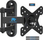 Mounting Dream UL Listed Full Motion Monitor Wall Mount TV Bracket for 10-26 Inch LED, LCD Flat Screen TVs and Monitors, TV Mount with Swivel Articulating Arm, Up to VESA 100x100mm and 33LBS MD2463