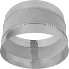 Repa Market 10" Inch Flexible Vibration And Noise Reducing Coupler - Female Fit Duct Connector – Galvanized Steel Coupling for Joining Two Male Duct Fittings – HVAC Ventilation Inline Joint