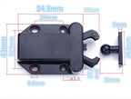 Cabinets Push Latch Cabinet & Furniture Door Catches Cabinet Latch Rebound Self-Locking Device Kitchen Closet Closing Door Catch Closer（4 Pack Black）