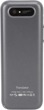 Portable Voice Translator Device Grey 1500mAh - Supports 136 Languages Online & 15 Offline, Accurate Real - Time Translation for Travel & Business Communication