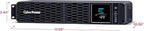CyberPower CP1500PFCRM2U PFC Sinewave UPS Battery Backup and Surge Protector, 1500VA/1000W, 8 Outlets, AVR, Short Depth 2U Rackmount; UL Certified
