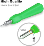 Video Screwdriver Bit Set for Battery and Wifi Access - Fits All Video Doorbell Models (Green)