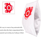 I-clean Replacement FJM Vacuum Bags 12PCS, AirClean 3D Efficiency Vacuum Cleaner Dust Bags With 2 Motor Protection Filters & AirClean Filte