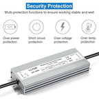 LLTOP LED Driver 60 Watts 100-264V AC to 24V DC 2.5A Power Supply Waterproof Low Voltage Transformer Ultra Thin Converter for Indoor Outdoor LED Lights