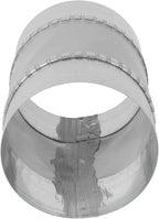 Repa Market 4" Inch Flexible Vibration And Noise Reducing Coupler - Female Fit Duct Connector – Galvanized Steel Coupling for Joining Two Male Duct Fittings – HVAC Ventilation Inline Joint