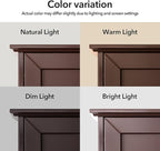 Wall Cabinet, 23x29 inch Medicine Cabinet, Over Toilet Storage with Adjustable Shelf, Wooden Expresso Bathroom Cabinet with 2 Doors