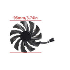95mm 4Pin Video Card Fan Easy Installation Replacement for 1080 1080TI Graphics Management Computer Accessories Video Fan