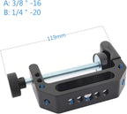 CAMVATE Extended Size C Clamp with 1/4" & 3/8" Mounting Points For Photographic Accessories - 2594