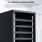 Rack Mount KVM w/17.3" LCD Monitor, MT-VIKI 8 Port HDMI KVM Switch 1920x1080@60Hz for 1U 19" Rack Support OSD Menu/Hotkey+ 8 KVM Cables + Keyboard + Touchpad+ Drawer