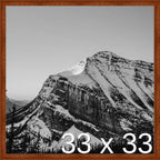 Frame It Easy 33 x 33 Russet Wood Frame (Derby)