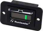 Runleader LED Battery Level Monitor,Volt.36V,Charge and Discharge Display- Only Suitable for Lead Acid Battery,Works on Golf Club Car Left Fork Scrubber RV Travel Trailer Go-Kart.