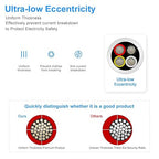 22 Gauge 4 Conductor Electrical Wire, 65.6FT White Stranded Low Voltage 22/4 PVC Case, 22 AWG Tinned Copper 4 Wire Extension Power for Strips LED Lamp Lighting