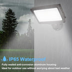 kadision LED Flood Light Outdoor, 50W/40W/30W 6500lm 3000K/4000K/5000K Selectable, Dusk-to-Dawn Photocell, IP65 Waterproof Adjustable Knuckle Mount Security Lights, 100-277V ETL Listed 1-Pack