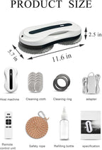 KADSKAN Window Cleaning Robot, Automatic Window Cleaner with Water Spray for Windows/Tiles/Class Door, Inside/Outside, 5600Pa Suction Power, 3.0 Path Planning, Remote Control