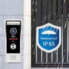 Wired Video Doorbell Apartment Intercom System,10 Inch Full Touch Monitor,1080P Doorbell Camera,TUYA WiFi Smart Home Video Intercom Door Phone Kits IC Unlock for Villa Home,32G