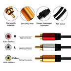 HDMI to RCA 6FT Cable with IC, HDMI Male to 3-RCA BL AV Cable Video Audio Component Converter Adapter 1080P Cable for TV HDTV DVD