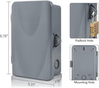 BN-LINK Pool Pump Timer, Outdoor Indoor Smart Wi-Fi Timer Box, 2HP 40A Max, 120, 240, 277 VAC, for Pool Pump, Water Heater, Fans, SPA, Compatible with Smart Phone, Alexa, Google Assistant