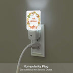 FSHVQKD Hello Autumn Night Light,Plug Into Wall with Dusk to Dawn Light Sensors, Warm Nightlights for Bedroom, Bathroom, Hallway, Kitchen, Gifts Ideal for Boys Girls Women Men