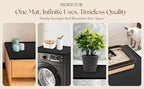 2 PC Washer and Dryer Topper Protector Mat 25"x25", Laundry Washing Machine Top Cover Non-Slip, Waterproof, Silicone Large Washer and Dryer Covers for Top, Dark-Grey (Onyx) Dryer Top Protector Mat