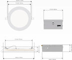 INFIBRITE 6 in Slim Recessed LED Downlight with Night Light 5CCT Selectable White New Construction 12 Watt 1050LM Triac Dimmable 24 Pack