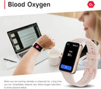 USMECBL Fitness Trackers,Blood Oxygen Heart Rate Sleep Monitor,Smart Band 24/7 Health Monitoring,Calorie Pedometer Steps Counter Activity watchs/Notifications for iOS/Android