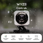 WYZE Cam v4 (Latest Model), 2.5K AI Security Camera, Indoor/Outdoor Cameras for Home Security, Baby Monitor & Pet Camera, Vibrant Color Night Vision, No Subscription Required, Free Expert Help