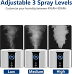 9L Smart Humidifiers for Bedroom Large Room, 2.3Gal Cool Mist Top Fill Diffuser App & Remote Control, 3 Mist Modes, Quiet Humidifier for Home Office Plant (APP White)