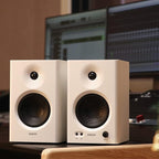 Edifier MR4 Powered Studio Monitor Speakers, 4" Active Near-Field Monitor Speaker - White (Pair)