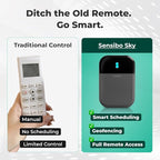 Sensibo Sky, Smart Wireless Air Conditioner Controller. Quick & Easy DIY Installation. Maintains Comfort with Energy Efficient. Automatic Wifi Thermostat Control App. Google, Alexa and Siri Compatible