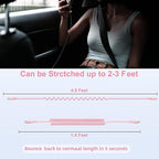 KIYODA USB C to Lightning Cable 3FTfor Car, Coiled iPhone Charger Fast Charging Short USBC Lightning iPhone Cord for iPhone14/13/12/11 Pro Max/iPad/CarPlay- 2Pack Pink