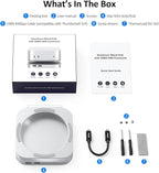 Akkyajaure 40Gbps USB4 Hub & Stand for Mac mini M4/M4 Pro, All-Aluminum Docking Station with 40Gbps M.2 SSD (NVMe PCle) Enclosure, 3*USB 2.0, 3.5mm Audio, USB4 Host | Mac mini M4 USB-4 Dock