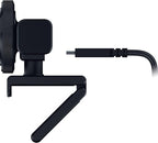 Razer Kiyo V2 Streaming Webcam: 4K 30 FPS, 1080p 60 FPS - AI Powered Auto-Framing - Built-in Microphone - Ultrawide Angle Lens - Privacy Cover - Works with OBS, Xsplit, Discord, Zoom, Teams - Black