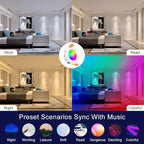 inShareplus 10 Pack 2 Inch Smart Recessed Lighting, WiFi LED Downlight 5W 120V, Dimmable RGBCW 2700-6500K Color Changing, Compatible with Alexa/Google, Ceiling Lights with LED Driver