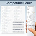 2 Pack BN59-01312Q Samsung TV Remote Control Replacement for Smart TV - Easy Setup, Universal Remote, Streaming Shortcuts - Works with Samsung QLED, Frame, UHD, 4K, & LED Smart TVs