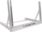 Sound Town 6U Aluminum 2-Post Desktop Open-Frame Rack, Angle Adjustable, for Audio/Video, Network Switches, Routers, Patch Panels (2PF-6A)