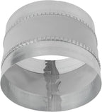 Repa Market 8" Inch Flexible Vibration And Noise Reducing Coupler - Female Fit Duct Connector – Galvanized Steel Coupling for Joining Two Male Duct Fittings – HVAC Ventilation Inline Joint