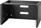 StarTech.com 6U Wall Mount Network Rack - 14 Inch Deep (Low Profile) - 19" Patch Panel Bracket for Shallow Server and IT Equipment, Network Switches - 44lbs/20kg Weight Capacity, Black (WALLMOUNT6)