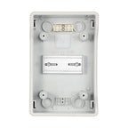 Mollom 4 Way Power Distribution Box with Bus Bars and Din Rail for Miniature Circuit Breaker MCB, Waterproof IP66.Padlock Available for Indoor and Outdoor Use