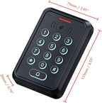 Smart Door Access Control System with 500KG 1200lbs Magnetic Lock, WiFi & Tuya App Remote Unlock, Waterproof Keypad Reader (ID & IC Card), Power Supply, Exit Button, Doorbell & Remote Controls