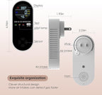 Natural Gas Detectors &Plug in Carbon Monoxide Detector， 4 in 1 Co and Gas Detector Temp Humidity Monitor，Propane, LPG, Gas Detector for Home，Kitchen,Hotels，RV.（2 Pack）