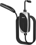VEVOR Level 1/2 Tesla Charger, 16 Amp, Portable Electric Car EV Charger with 25 ft Charging Cable, 120V-240V, NEMA 6-20P Plug NEMA 5-15 Adapter, LED Indicator, NACS Connector for Tesla Model Y/X/3/S