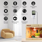 KETOTEK Humidity Controller Outlet Plug with Sensor, Digital Humidistat Switch 120V with Alarm for Greenhouse Mushroom Humidifier Dehumidifier