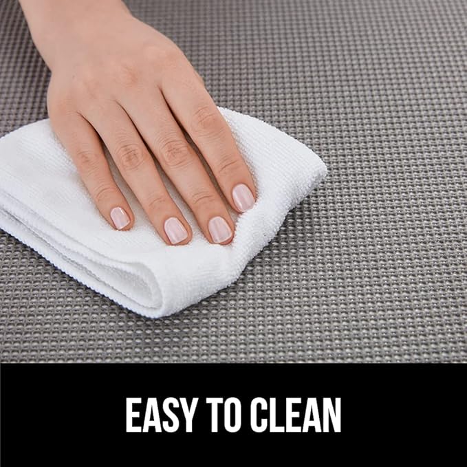 GORILLA GRIP powerGRIP Drawer Shelf and Cabinet Liner, Thick Strong Hold, Non-Adhesive Liners Protect Kitchen Cabinets and Cupboard, Bathroom Drawers, Easy Install, Breathable Mat, 20" x10', Cream
