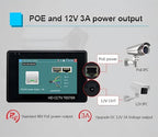 EVERSECU 5 in 1 CCTV Tester Support Up to 4K IP Camera & 720P/1080P/3mp/4mp/5 Megapixel AHD, TVI, CVI & CVBS Analog Camera, 4" Touch Screen Security Video Monitor, POE Out, IP Scan, UTP Cable Test