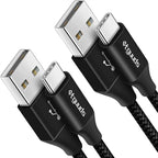 etguuds USB A to USB C Cable 6.6ft, 2-Pack, 3A Fast Charging Type C Charger Cord for iPhone 17 16 15 Pro Max 16e 17 Air, Samsung Galaxy S25 S24 S23 S22 S21 S20 A17 A16 A56 A55 Flip Fold, Black